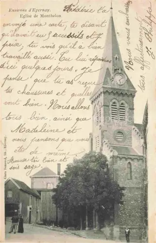 AK / Ansichtskarte Monthelon Epernay 51 Marne Eglise Kirche