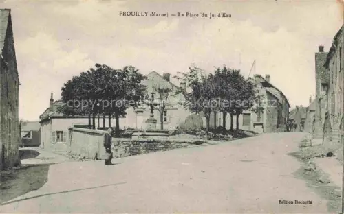 AK / Ansichtskarte Prouilly REIMS 51 Marne Place du Jet d'Eau