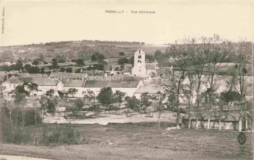 AK / Ansichtskarte Prouilly REIMS 51 Marne Vue générale et l'église