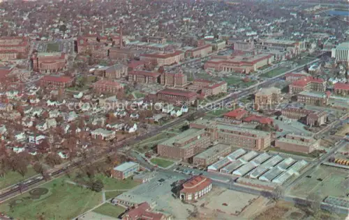 AK / Ansichtskarte West Lafayette Indiana USA Purdu University Campus aerial view