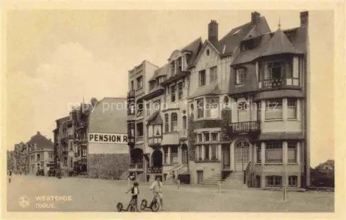 AK / Ansichtskarte Westende MIDDELKERKE Belgie Digue Pension Hotel