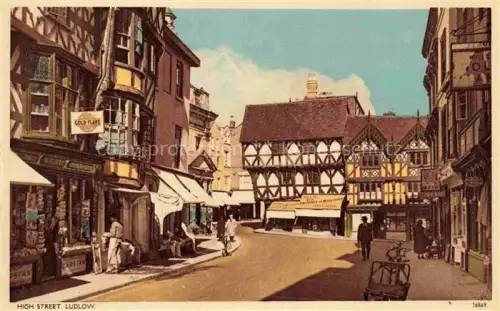 AK / Ansichtskarte Ludlow  UK High Street
