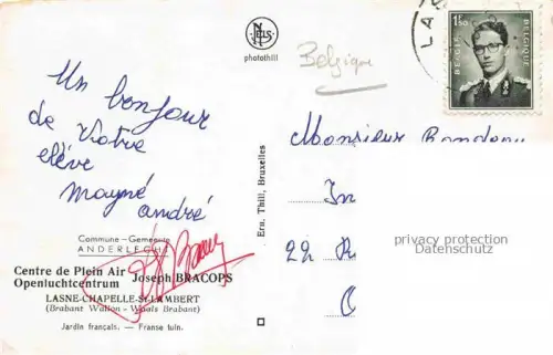 AK / Ansichtskarte Lasne-Chapelle-Saint-Lambert Brabant Wallon Belgie Centre de Plein Air Joseph Bracops Openluchtcentrum