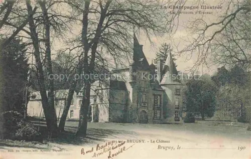 AK / Ansichtskarte Brugny-Vaudancourt Epernay 51 Marne Château Schloss
