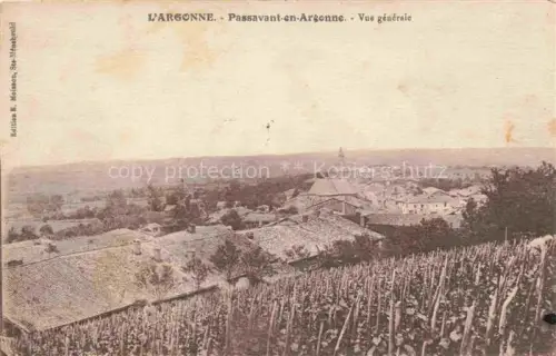 AK / Ansichtskarte Passavant-en-Argonne Sainte-Menehould 51 Marne Vue générale