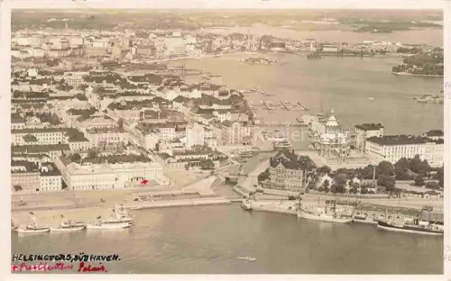 AK / Ansichtskarte Helsingfors HELSINKI Suomi Panorama Hafen
