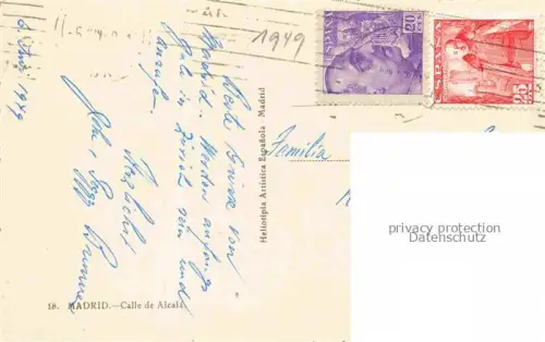 AK / Ansichtskarte MADRID  ES Calle de Alcalá Tram