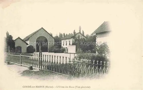 AK / Ansichtskarte Conde-sur-Marne Chalons-en-Champagne 51 Marne Usine des Eaux vue générale