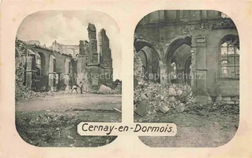 AK / Ansichtskarte Cernay-en-Dormois Sainte-Menehould 51 Marne Ruines Grande Guerre Truemmer 1. Weltkrieg