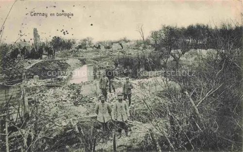 AK / Ansichtskarte Cernay-en-Dormois Sainte-Menehould 51 Marne Ruines Grande Guerre Truemmer 1. Weltkrieg