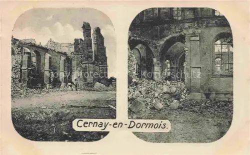 AK / Ansichtskarte Cernay-en-Dormois Sainte-Menehould 51 Marne Ruines Grande Guerre Truemmer 1. Weltkrieg