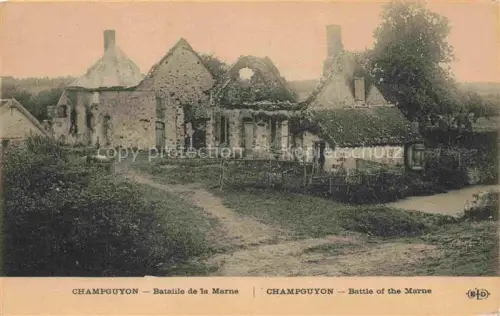 AK / Ansichtskarte Champguyon EPERNAY 51 Marne Bataille de la Marne Ruines Grande Guerre Truemmer 1. Weltkrieg
