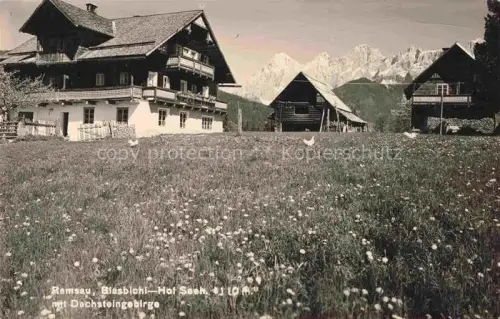 AK / Ansichtskarte Blasbichl RAMSAU Dachstein Steiermark AT Teilansicht mit Blick gegen Dachsteingebirge