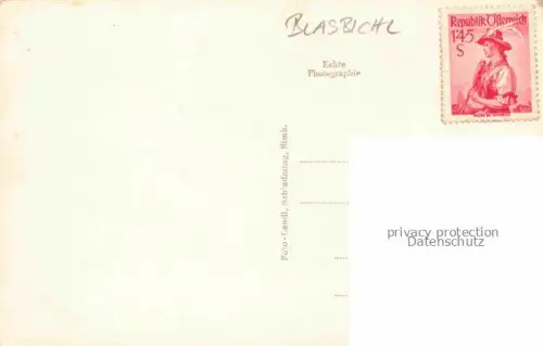 AK / Ansichtskarte Blasbichl RAMSAU Dachstein Steiermark AT Teilansicht mit Blick gegen Dachsteingebirge