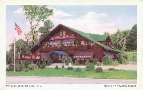 AK / Ansichtskarte Ramsey New Jersey USA Swiss Chalet Route 17 Traffic Circle