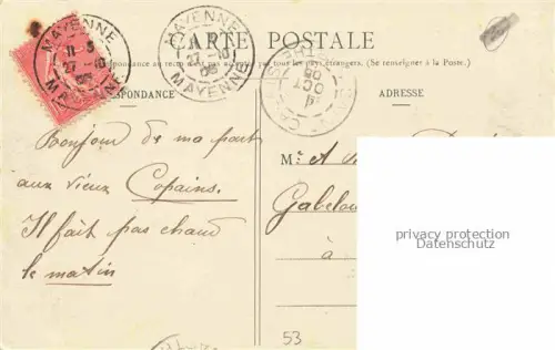 AK / Ansichtskarte Mayenne 53 Mayenne Les Hospices et Rue Roullois