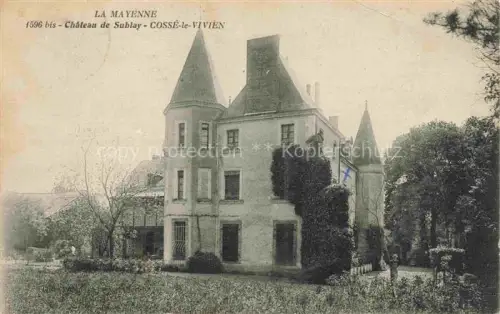 AK / Ansichtskarte Cosse-le-Vivien Chateau-Gontier 53 Mayenne Château de Sublay Schloss