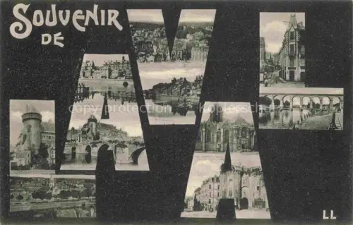 AK / Ansichtskarte LAVAL  53 Mayenne Souvenir de la ville Vues d'ensemble Schriftzug