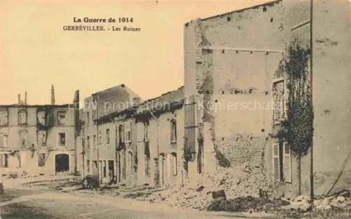 AK / Ansichtskarte Gerbeviller-la-Martyre LUNEVILLE 54 Meurthe-et-Moselle Ruines Grande Guerre Truemmer 1. Weltkrieg