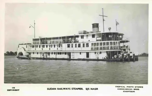 AK / Ansichtskarte Khartoum Khartum Sudan Sudan Railways Steamer S/S Nasir