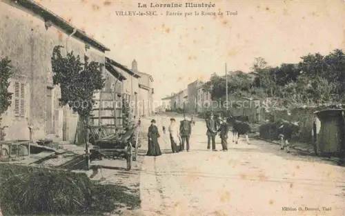 AK / Ansichtskarte Villey-le-Sec TOUL 54 Meurthe-et-Moselle Entrée par la Route de Toul Correspondence militaire