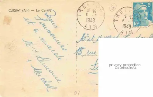 AK / Ansichtskarte Cuisiat Treffort-Cuisiat Bourg-en-Bresse 01 Ain Vue générale du centre et l'église