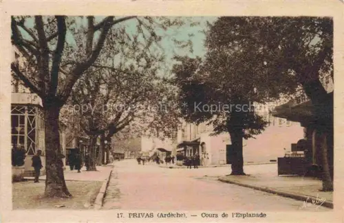 AK / Ansichtskarte Privas 07 Ardeche Cours de l'Esplanade
