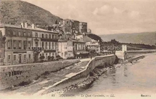 AK / Ansichtskarte Tournon -sur-Rhone 07 Ardeche Le Quai Gambetta