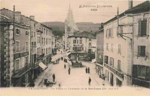 AK / Ansichtskarte La Louvesc Tournon 07 Ardeche La Place et l'Avenue de la Basilique