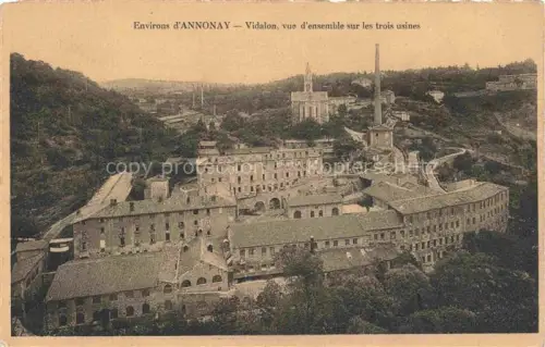 AK / Ansichtskarte Vidalon-les-Annonay Tournon 07 Ardeche Vue d'ensemble sur les trois usines