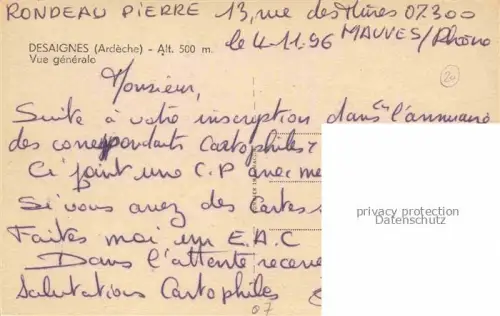 AK / Ansichtskarte Desaignes Tournon 07 Ardeche Vue générale