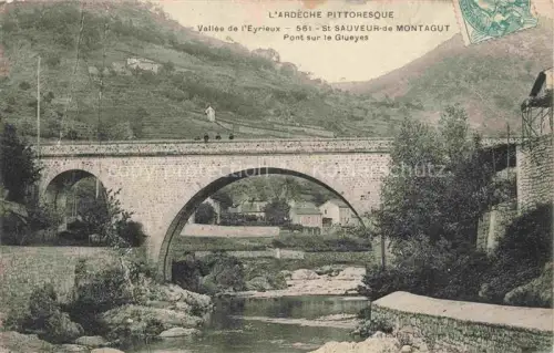 AK / Ansichtskarte St-Sauveur-de-Montagut Privas 07 Ardeche Pont sur le Glueyes