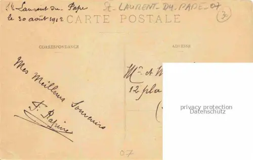 AK / Ansichtskarte St-Laurent-du-Pape Privas 07 Ardeche Vue aérienne