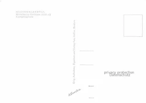 AK / Ansichtskarte Boedmen Mittelberg Vorarlberg AT Campingplatz