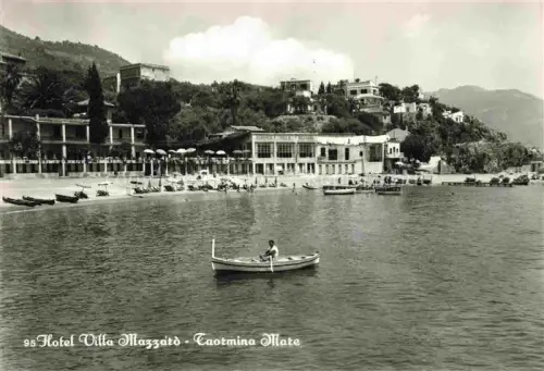 AK / Ansichtskarte Taormina Mare Messina Sicilia IT Hotel Villa Mazzard sul mare