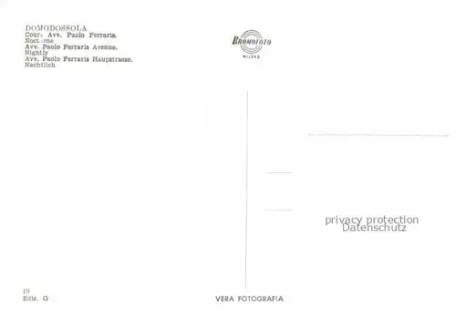 AK / Ansichtskarte Domodossola Piemonte IT Corso Av. Paolo Ferraris notturno