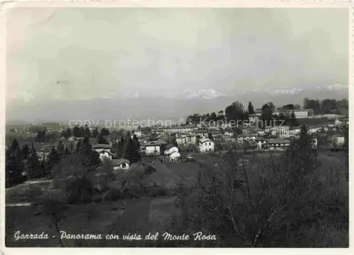 AK / Ansichtskarte Gazzada Como Lombardia IT Panorama con vista del Monte Rosa