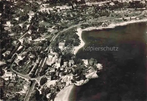 AK / Ansichtskarte ROQUEBRUNE-CAP-MARTIN 06 Alpes-Maritimes Vue aérienne sur Cabbé et bords de mer