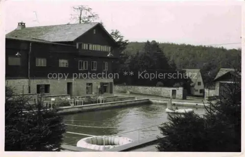 AK / Ansichtskarte Holzminden Weser Niedersachsen Hotel Gasthof Swimming Pool