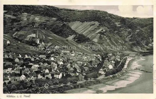 AK / Ansichtskarte Klotten Mosel Cochem-Zell Rheinland-Pfalz Vogelansicht 