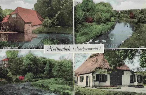 AK / Ansichtskarte Rothenbek Sachsenwald Kuddewoerde Schleswig-Holstein Grander Muehle Billtal