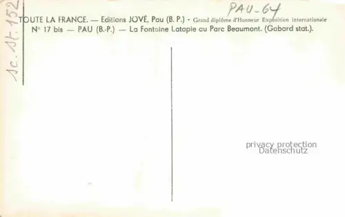 AK / Ansichtskarte PAU 64 Pyrenees-Atlantiques Toute la France Jove