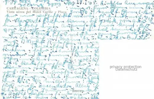 AK / Ansichtskarte Cartagena de Indias Colombia Vista aerea del Hotel Caribe y Playa