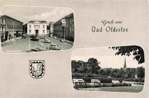 AK / Ansichtskarte Bad Oldesloe Schleswig-Holstein Marktplatz Blick zur Kirche