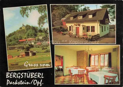 AK / Ansichtskarte Parkstein Neustadt Waldnaab Bayern Bergstueberl Parkstein Gaststube Panorama