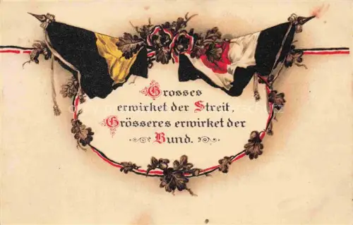 AK / Ansichtskarte SWR Schwarz Weiss Rot-Flagge Litho 