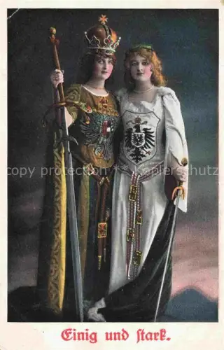 AK / Ansichtskarte GERMANIA Politik Deutschland Einig und stark S.V.D Serie 2017/2