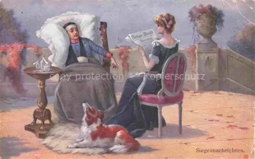 AK / Ansichtskarte BKWI B.K.W.I. Verlag Nr. 930-2 Siegesnachrichten Hund Feldpost Litho