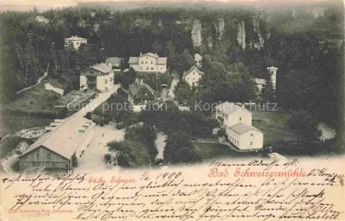 AK / Ansichtskarte Bad Schweizermuehle Rosenthal-Bielatal Saechsische Schweiz Luftaufname