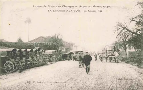AK / Ansichtskarte La Grange-aux-Bois METZ 57 Moselle Grande Rue Grande Guerre en Champagne Argonne Meuse 1. Weltkrieg